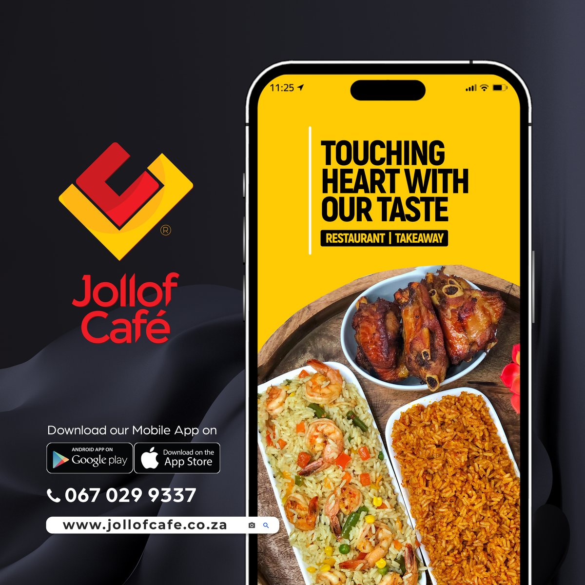 Jollof Café – Store Launch Flyer