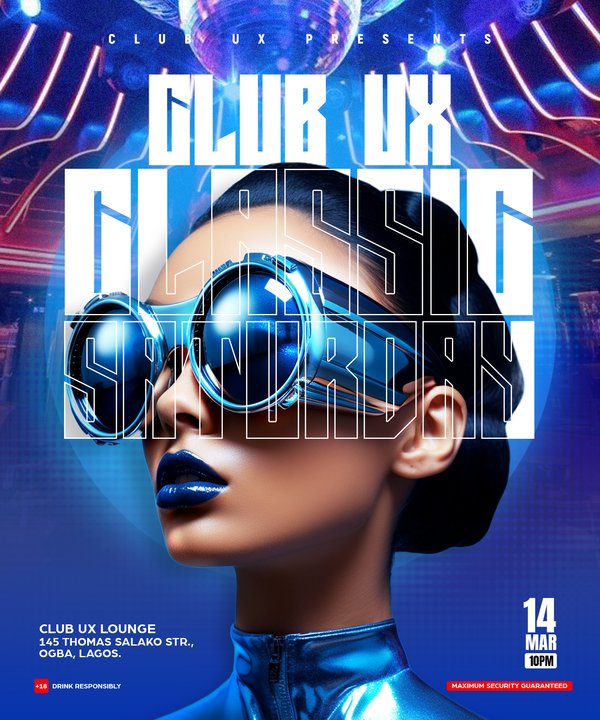 Club UX – Classic Saturday Poster